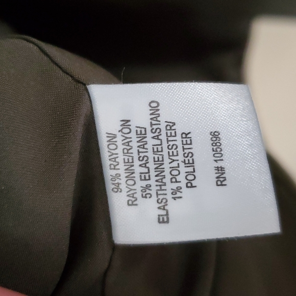 Worth Olive Green & White Pinstripe One Button Blazer Size 8 NWT'S - Picture 8 of 11